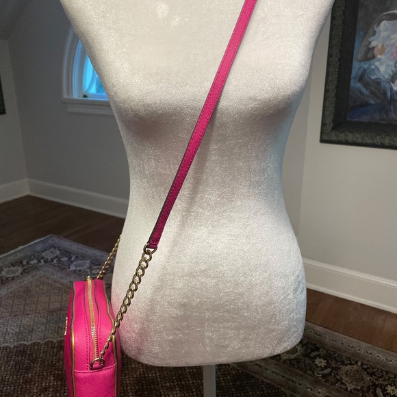 Michael Kors Collection Cross Body Bag Leather/brass PRISTINE - Picture 6 of 9